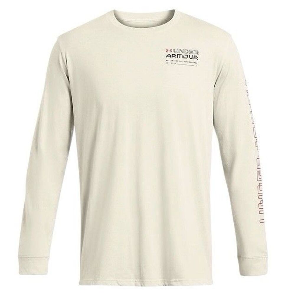 NWT Under Armour Reaching Peak Long Sleeve Graphic Tee Summit White Men’s Sz 2XL